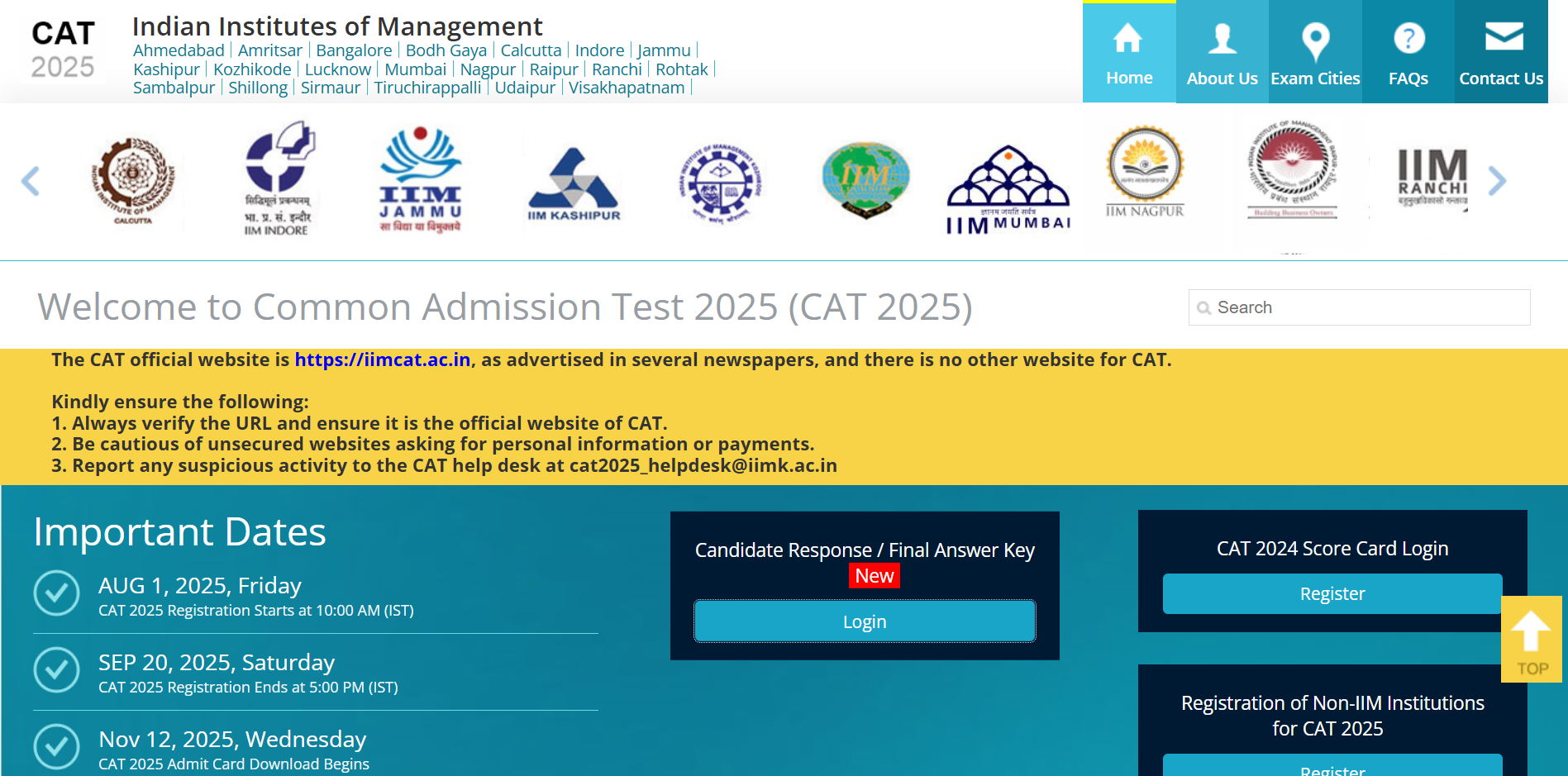 CAT final answer key 2025 released at IIMCAT.ac.in: Direct link to ...