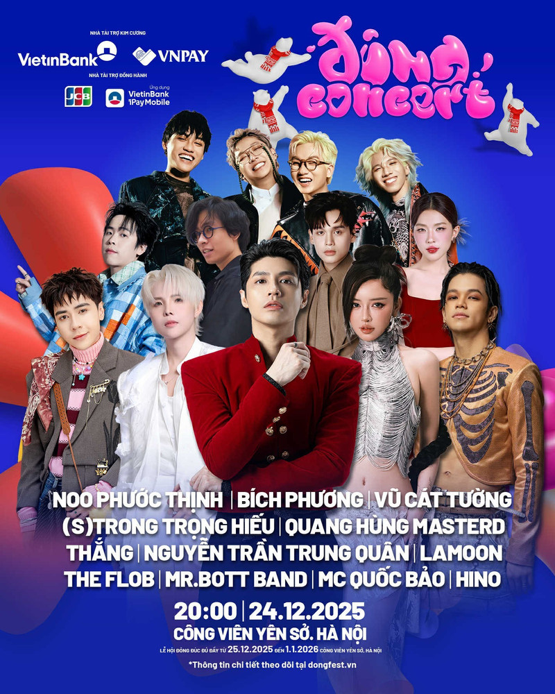 Lộ diện dàn nghệ sĩ khuấy đảo Đông Concert 2025