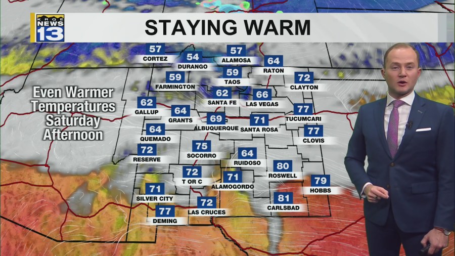 Stretch of record-setting warmth continues across New Mexico