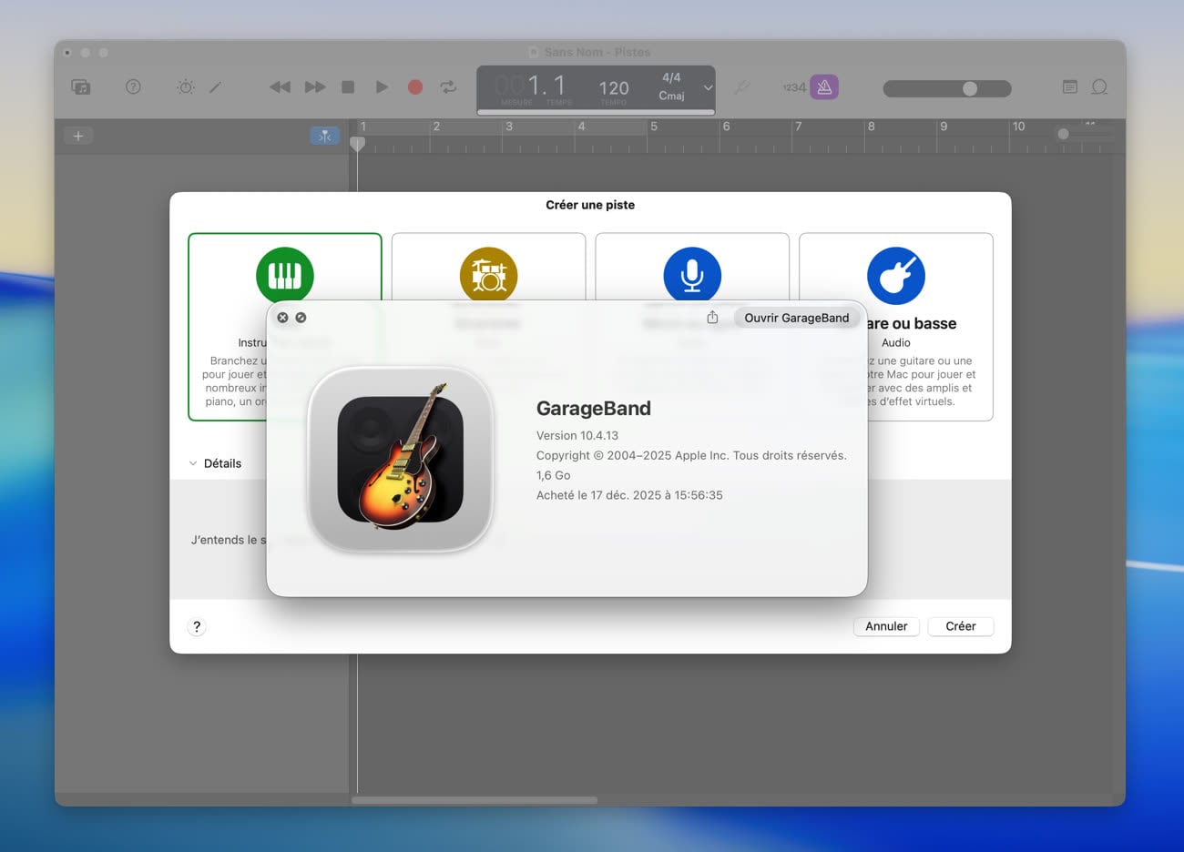 La dernière mise à jour de GarageBand snobe toujours Liquid Glass