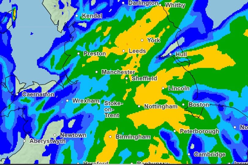 Heavy rain to batter Greater Manchester as UK hit by Met Office weather ...