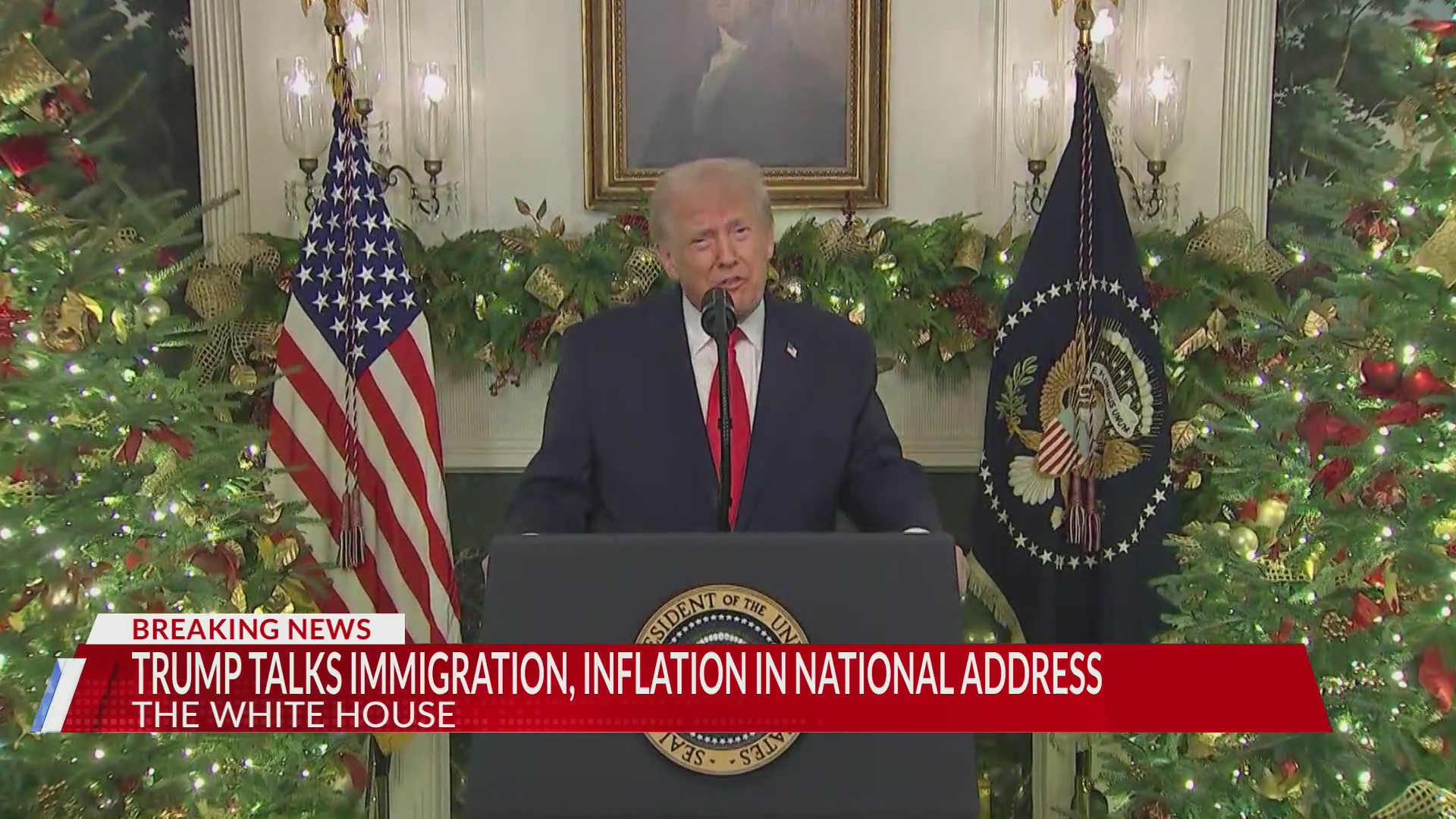 Trump talks immigration, inflation in national address