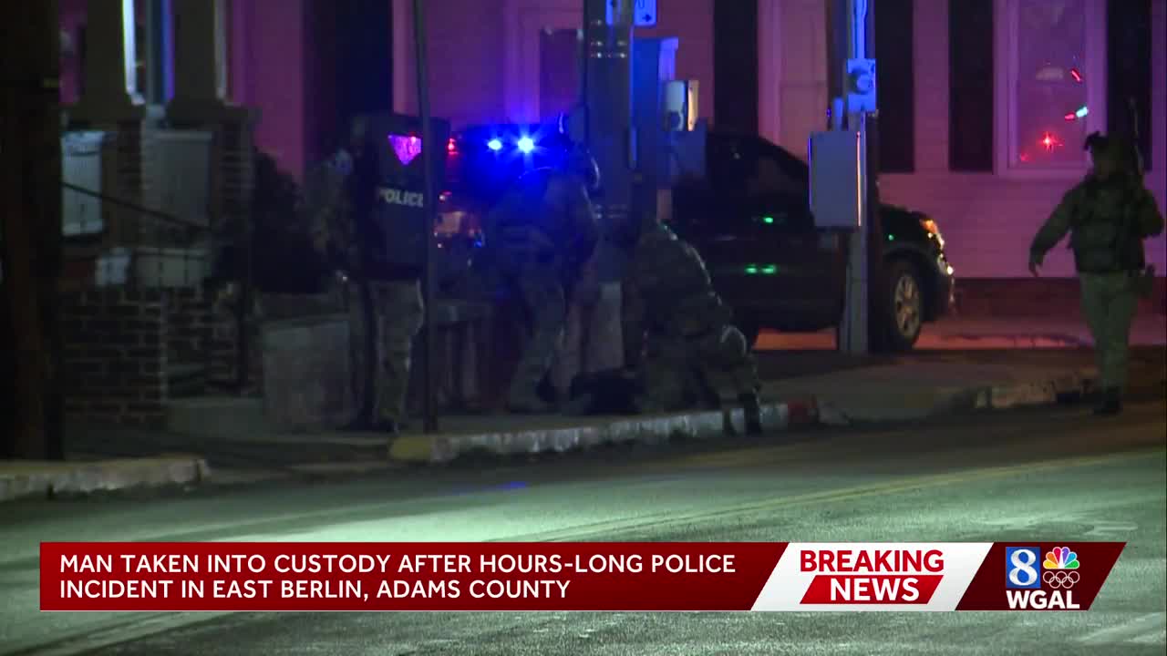 Man taken into custody after hours-long police incident