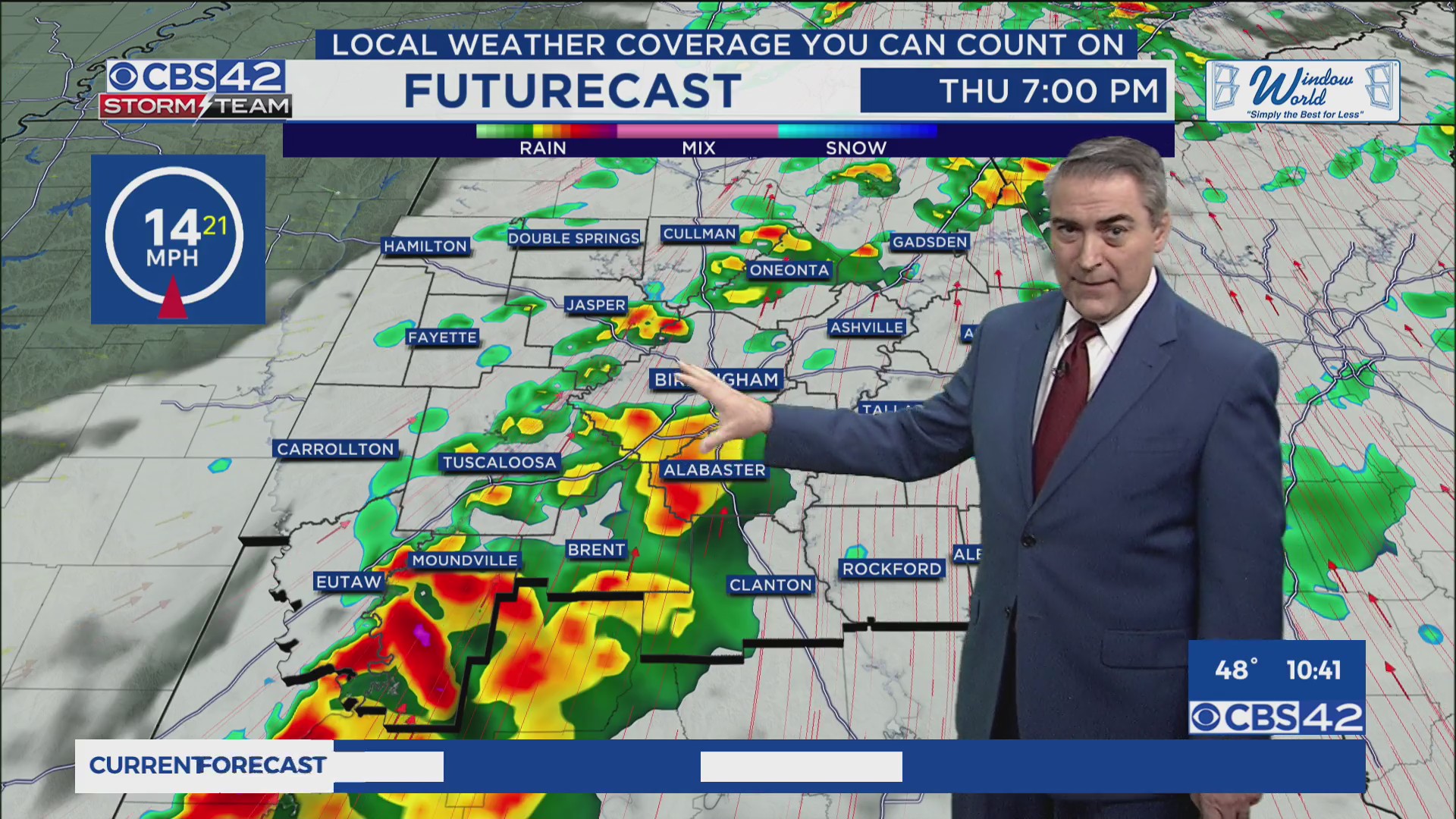 Rain and storms return Thursday, then a cooler and sunny Friday - CBS42 ...