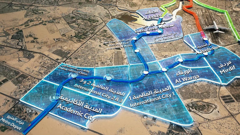 Concrete progress: Dubai's RTA releases images from inside Metro Blue ...