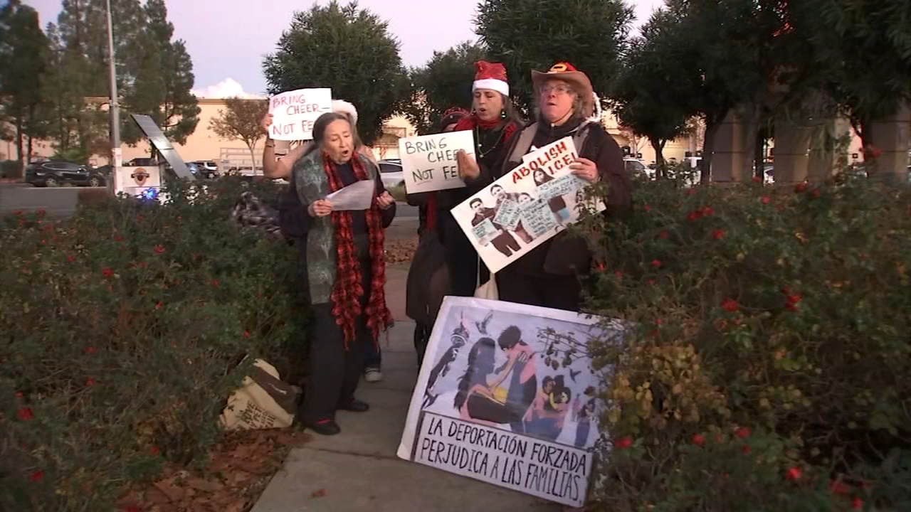 Activists hold Christmas carol protest at Concord Home Depot over ICE ...