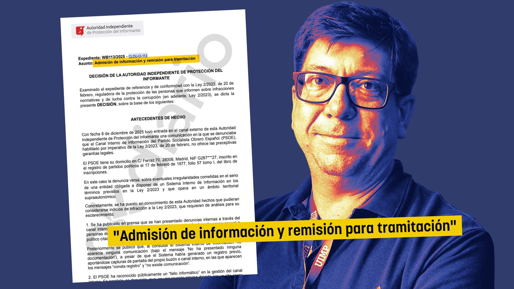 Expediente al PSOE por eliminar de su canal interno las denuncias por ...