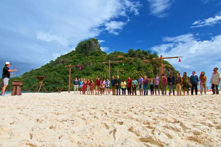 Jeff Probst and the cast of 'Survivor 50' CBS