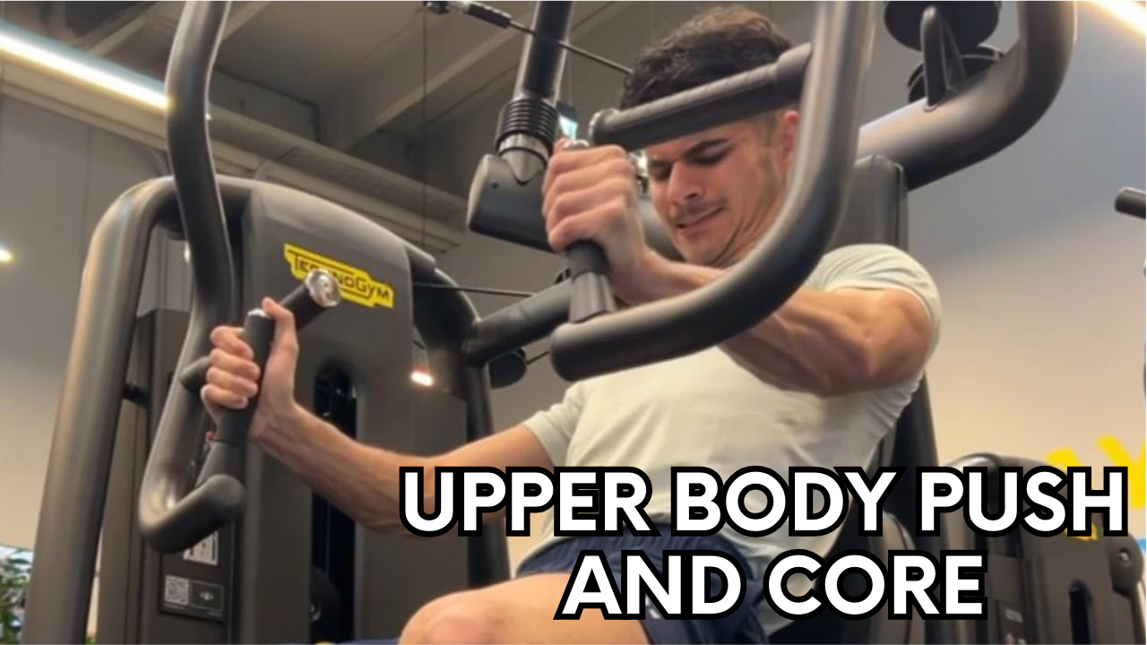 Upper body push and core workout