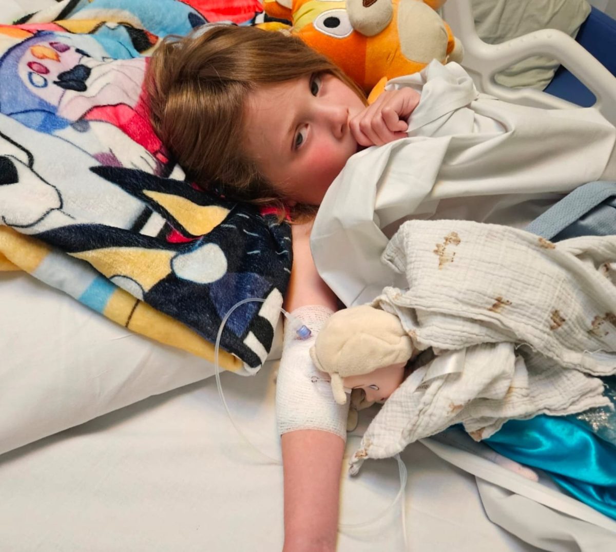 'Your whole world comes crashing down' Holly, four, went from a rash