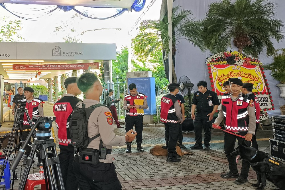 Misa Natal 25 Desember, Pengawalan Ketat di Gereja Katedral Jakarta