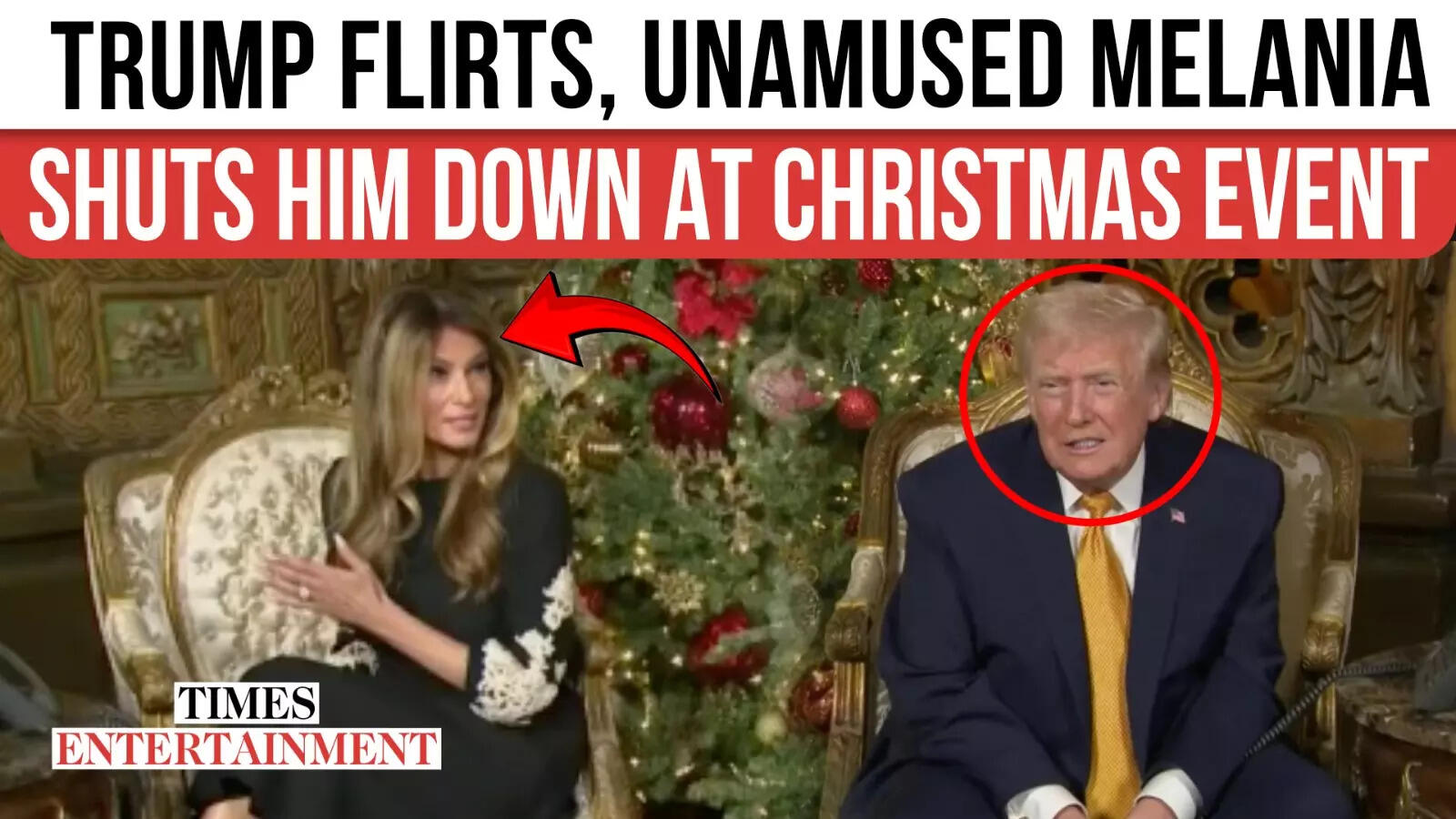 Melania 'shuts down' Trump on live Christmas call as awkward silence ...