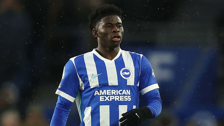 Carlos Baleba is one of the Premier League’s best young midfielders. | Crystal Pix/MB Media/Getty Images