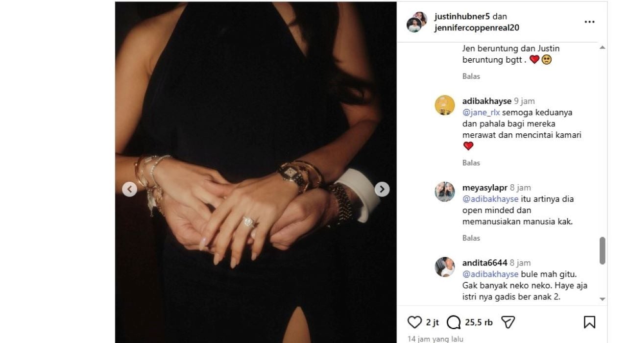 Justin Hubner Lamar Jennifer Coppen, Akun @adibakhayse: Pria Single Suka Laki-Laki