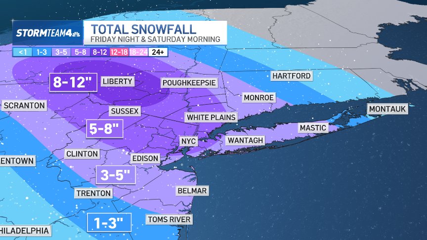 NYC's biggest snowfall in years is likely this weekend: How much will ...