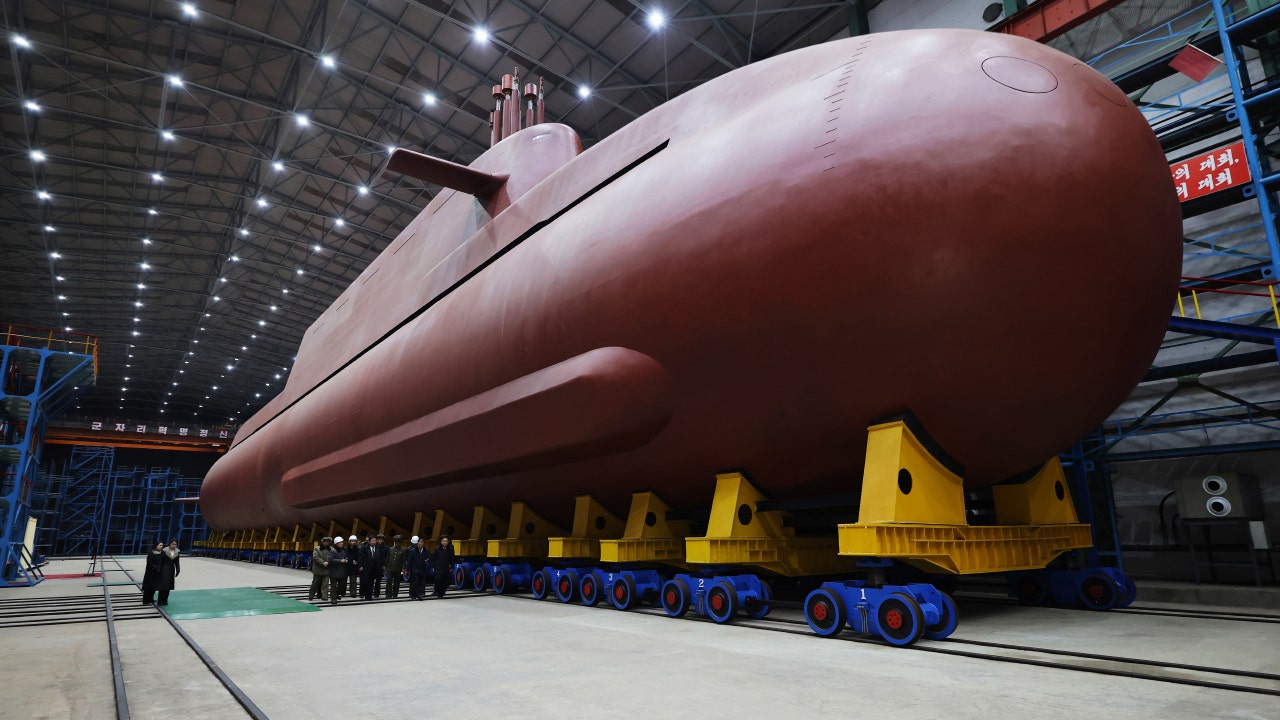 North Korea releases images of development of nuclear-powered submarine<br>