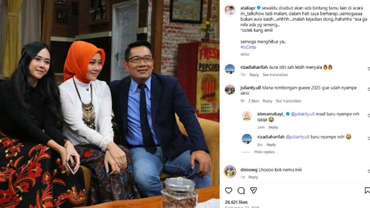 Momen Kaku Aura Kasih dengan Atalia dan Ridwan Kamil Kembali Viral