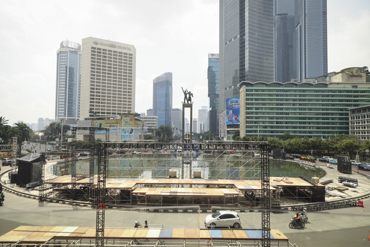 Foto: Kesunyian Jalan Sudirman-Thamrin Saat Libur Natal 2025