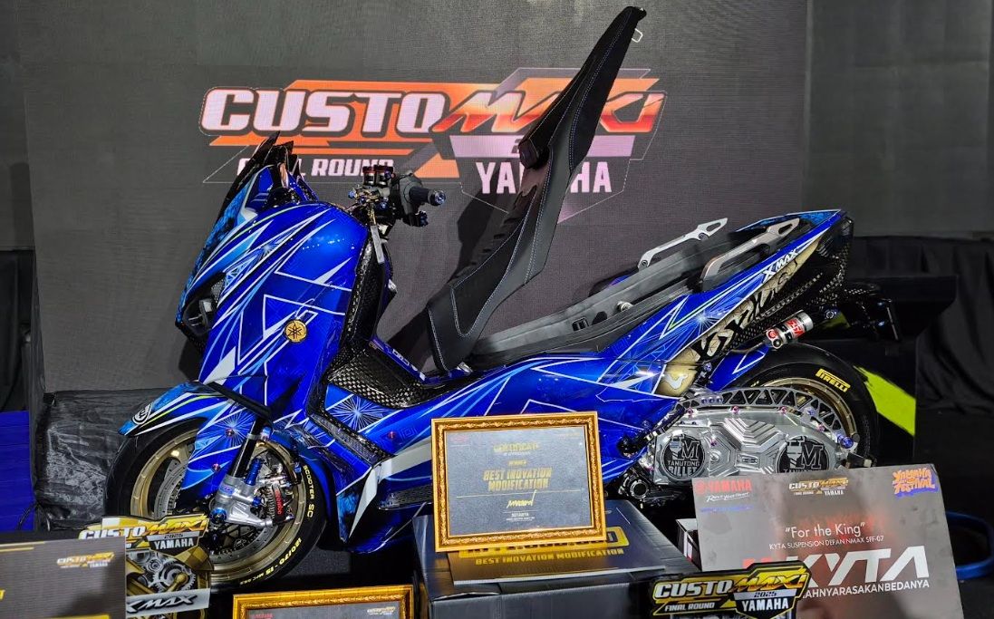 Yamaha XMAX Emas Milik Anak Medan Juara Customaxi 2025, Biaya Modifikasi Membuat Geger