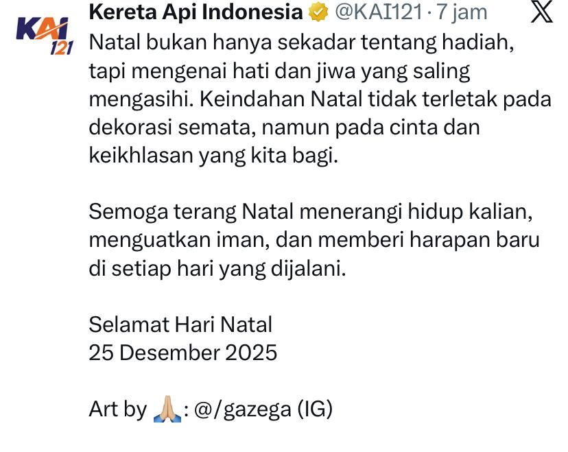 Ilustrasi Natal 2025 KAI Viral, Carmen Hearts2Hearts Kembali!