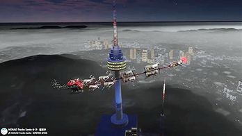 Santa is real after all: NORAD's tracker shows the jolly old man flying