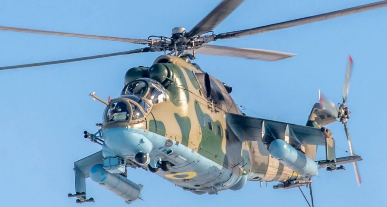 Ukraine’s Mi-24 “Crocodile” gunships in action