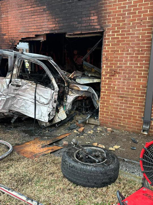 Driver seriously injured as vehicle crashes into Suffolk building ...