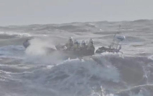 A search operation took place in rough seas off Budleigh Salterton