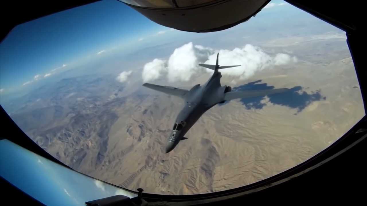 How a 400,000 pound bomber can roll inverted at supersonic speeds