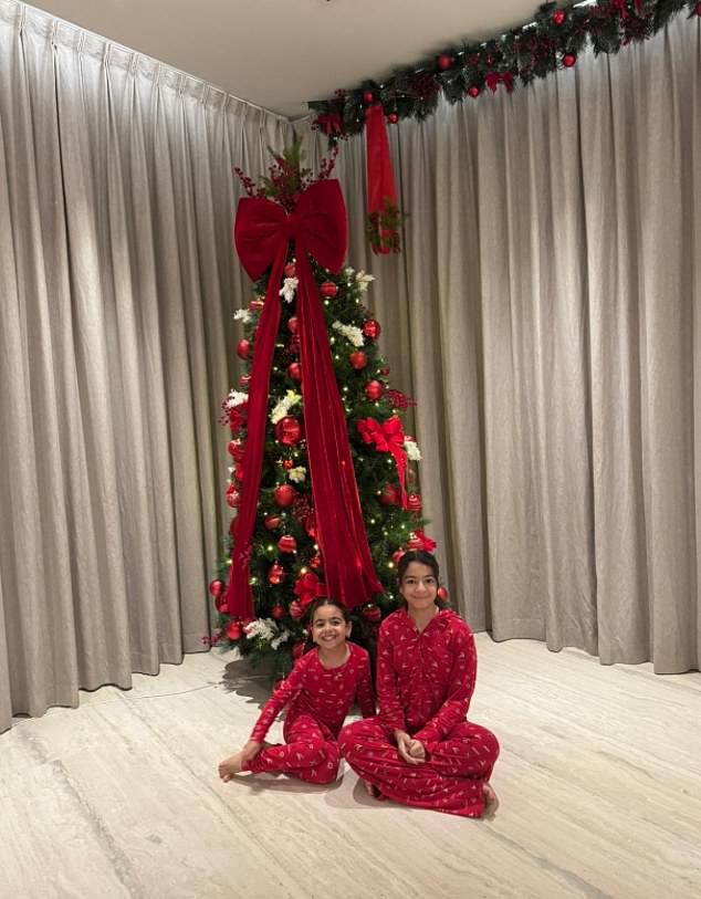 Mohamed Salah has attracted criticism and praise after his latest Christmas tree photograph