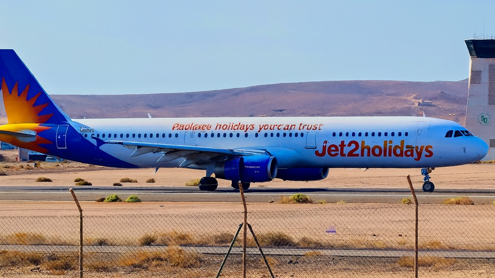 Plane spotting closer to runway at Fuerteventura Airport