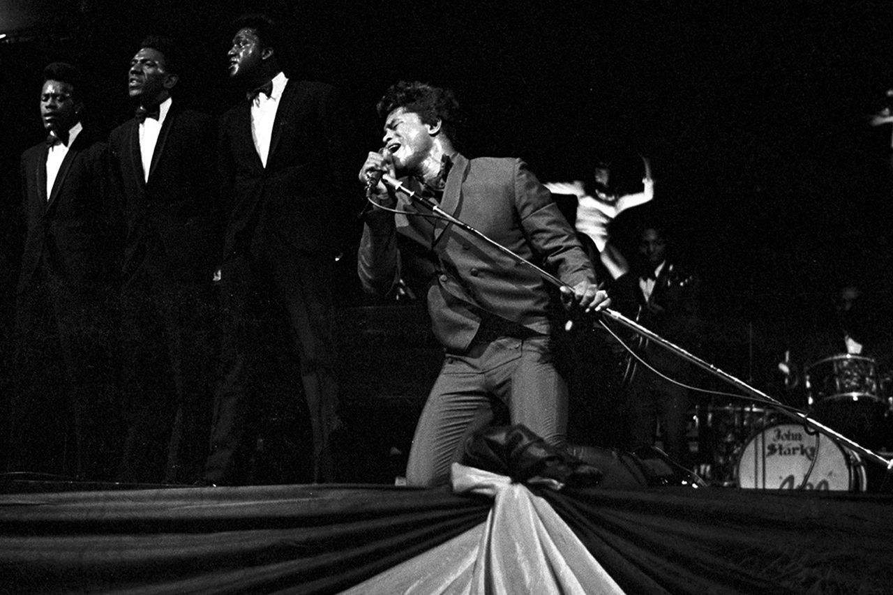 Ben Martin/Getty James Brown and The Flames at in New York City in 1959