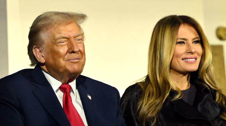 Donald and Melania Trump at a public event