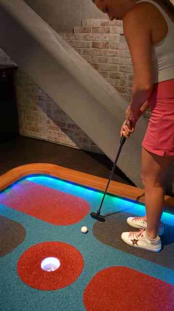 Have you ever played a high tech mini golf course before?
