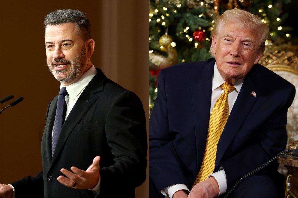 Jimmy Kimmel hits Trump, begs Britain 