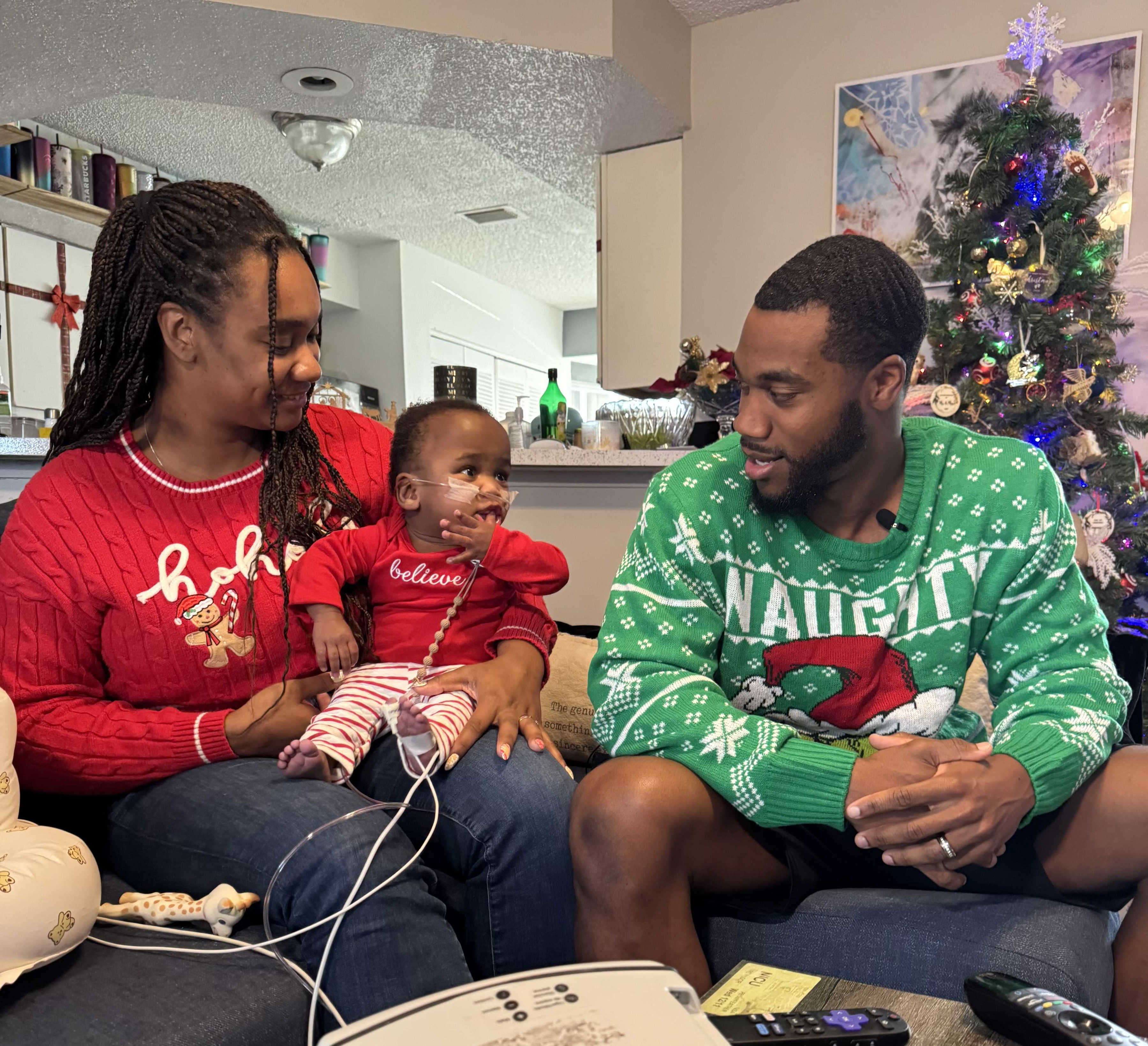 Central Florida family celebrates first Christmas at home with son ...