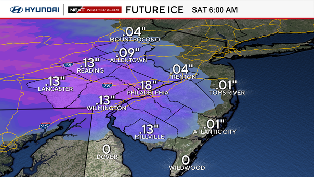 Snow, ice bring dangerous travel conditions in Philadelphia area Friday ...