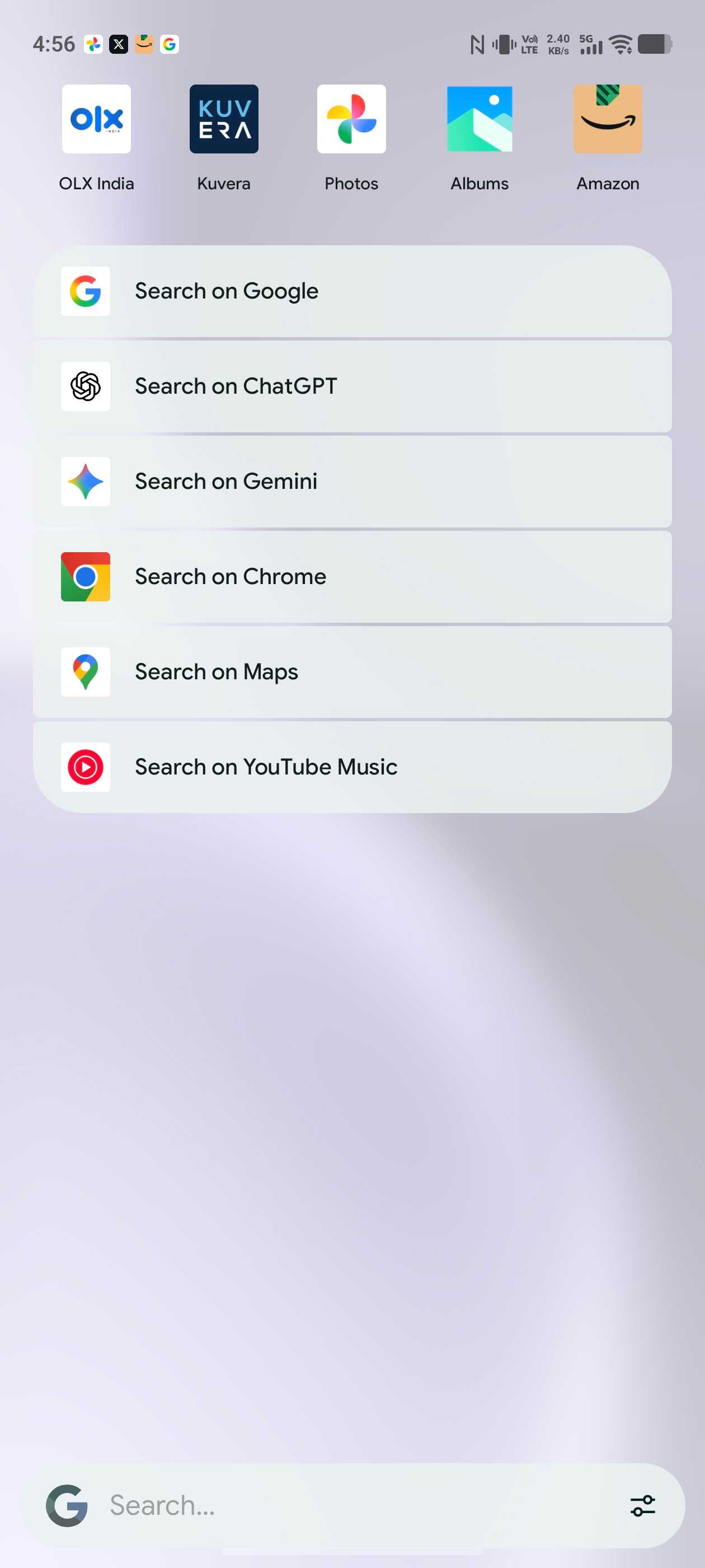 Pixel Search app for Android