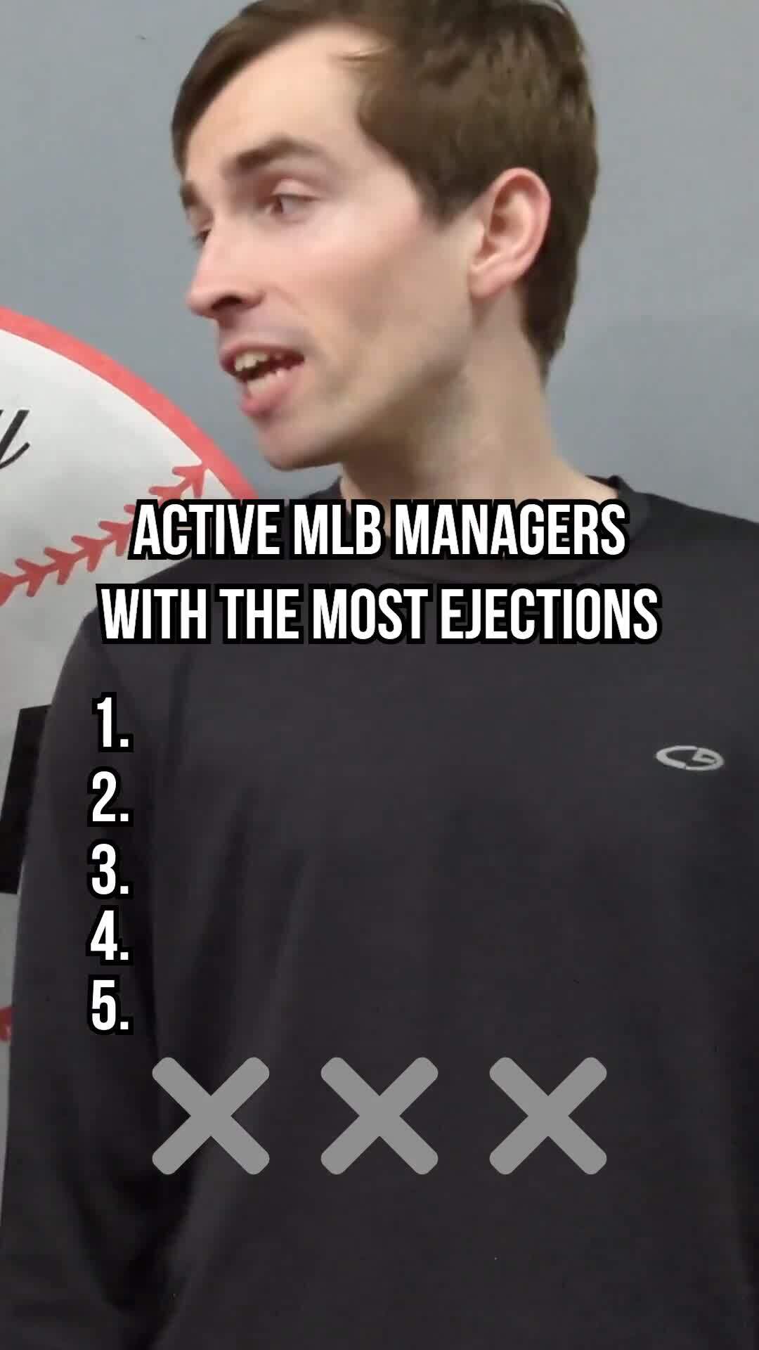 Who are the active managers with the most ejections? #mlb #ejection # ...