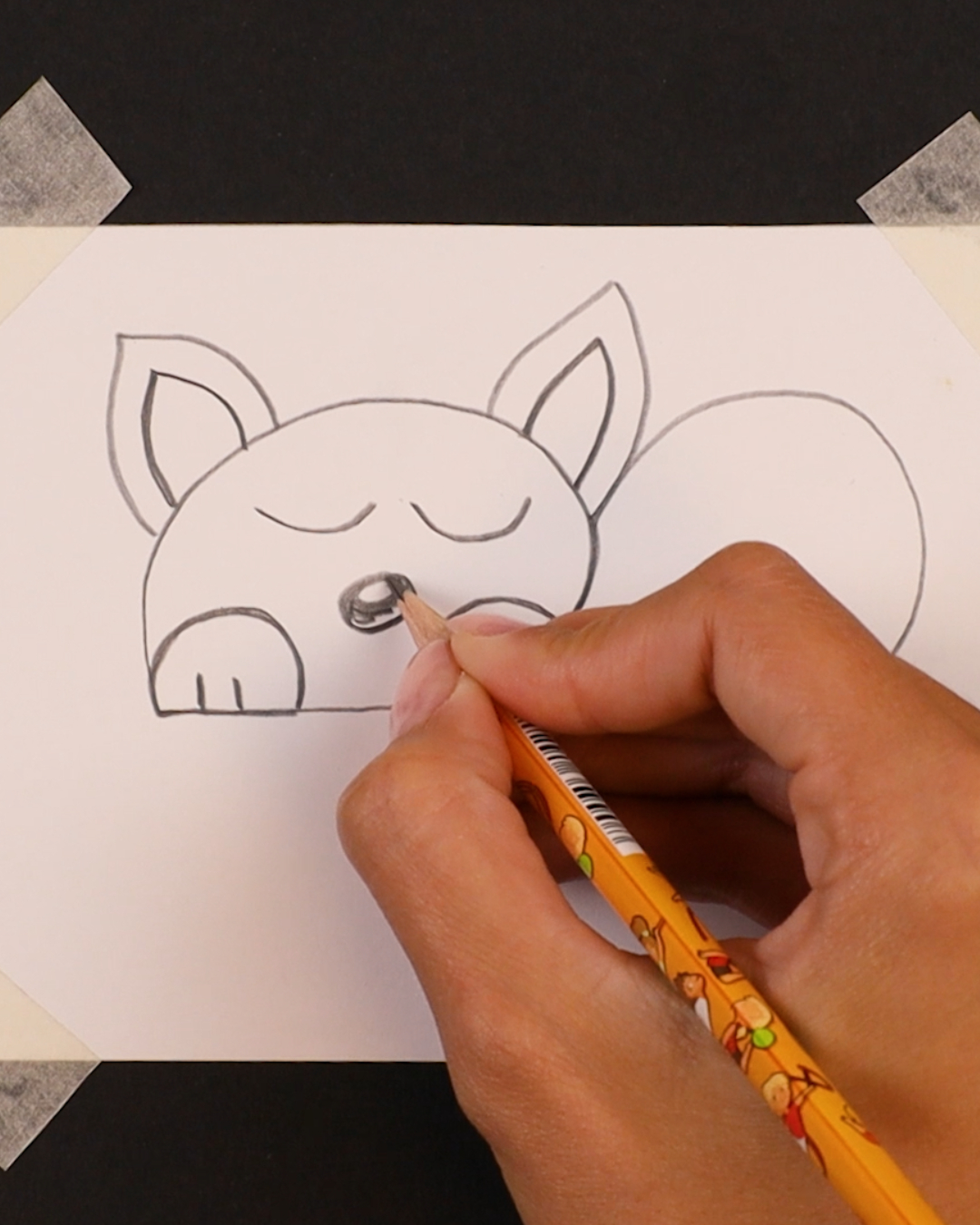 Let's draw together a cat with this easy technique🐈