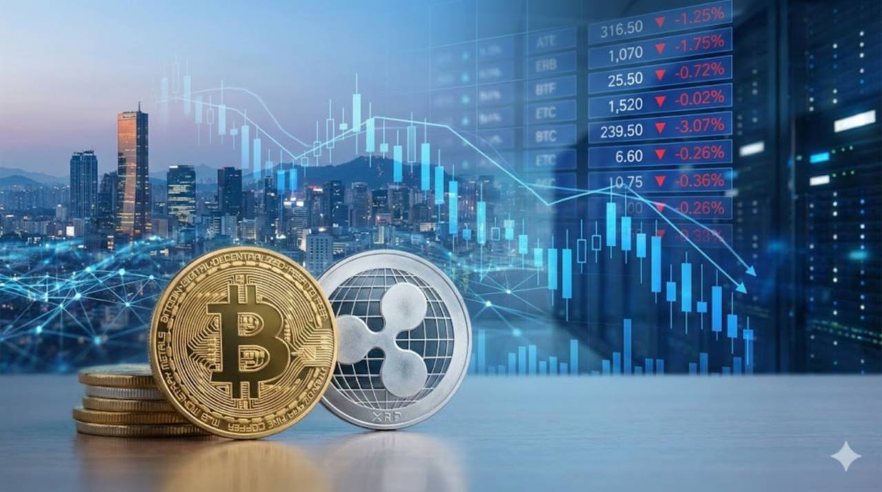 코인시장 거래액 9% 급감, 연말 관망세 짙어져…비트코인·리플 등 주요종목 약보합