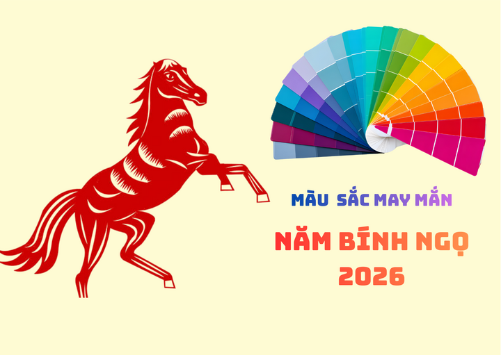 Màu sắc may mắn của năm Bính Ngọ 2026 là màu gì?