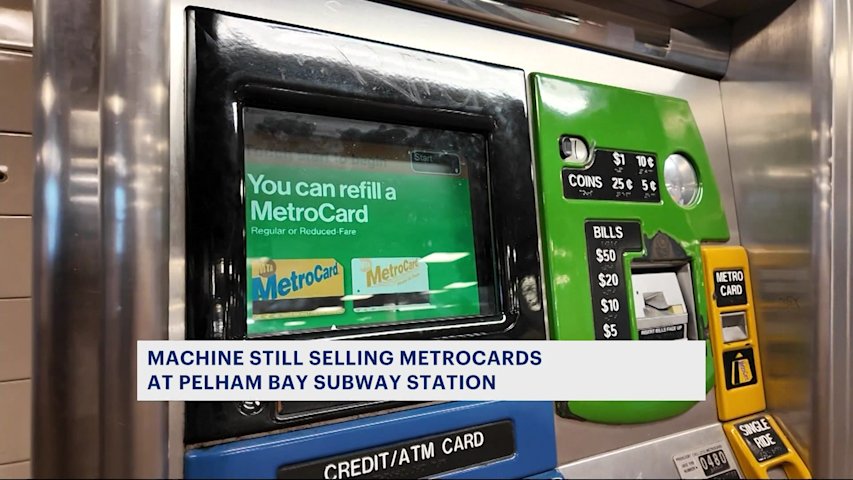 Last MetroCard machine at Pelham Bay Park subway station