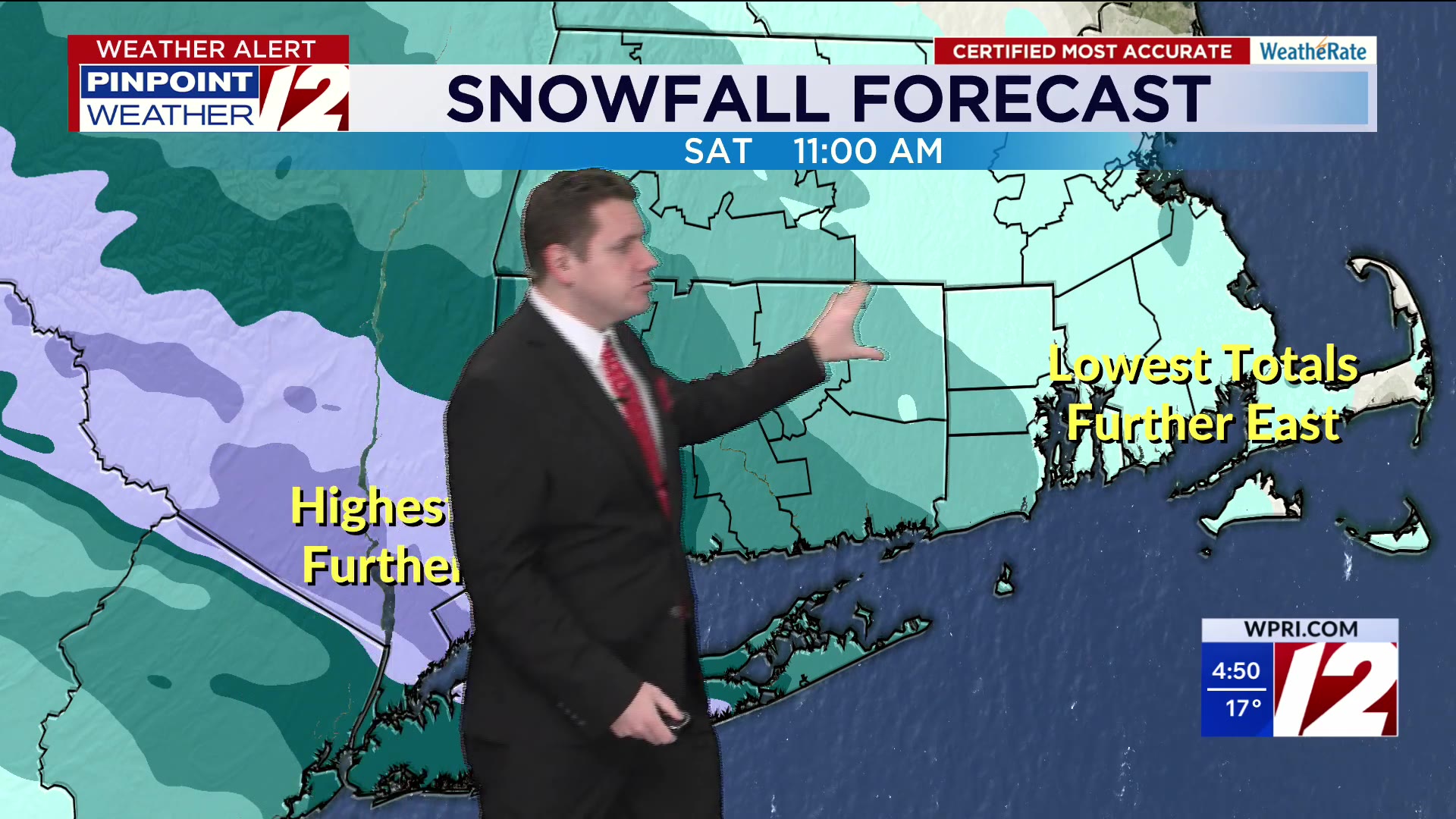 WPRI 12 weather forecast 12/26/25: Tracking some snow tonight into Saturday