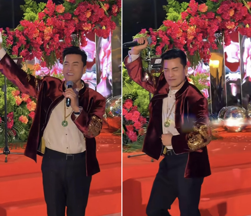 'Triển Chiêu' Lữ Lương Vỹ ôm hôn, cảm ơn vợ trẻ trong sinh nhật tuổi 70