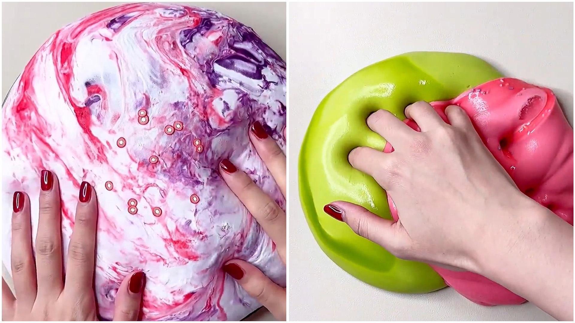 ASMR de slime colorido: sonidos relajantes y satisfactorios