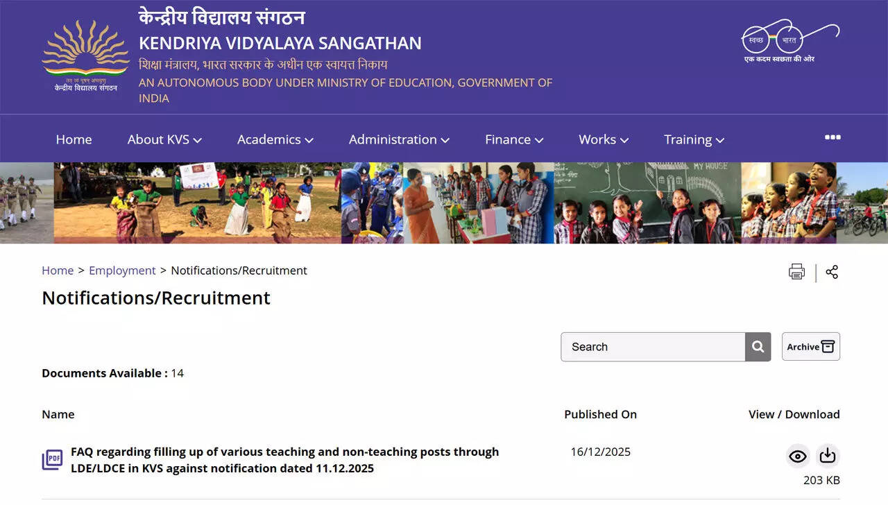 KVS LDE/LDCE recruitment 2025: Last date to apply today for 2499 ...
