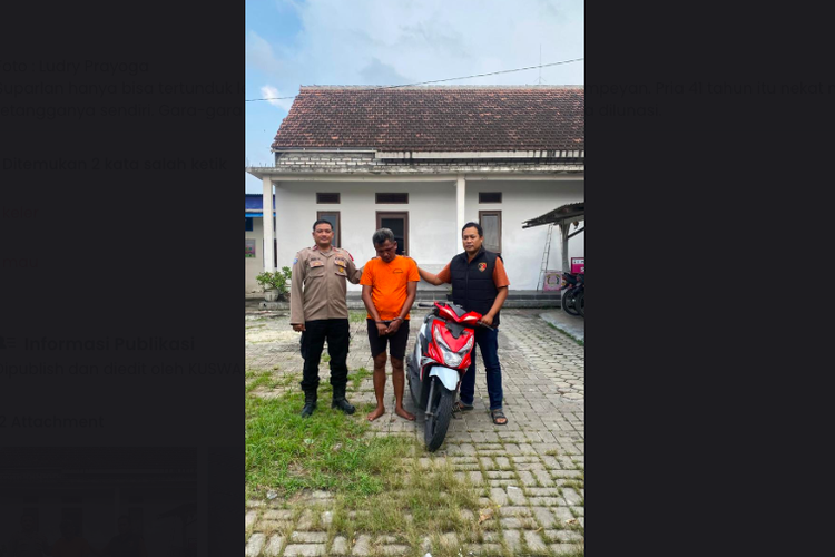 Tertipu Pinjol, Suparlan Curiga Motor Tetangga, Kini Menyesal Diamankan