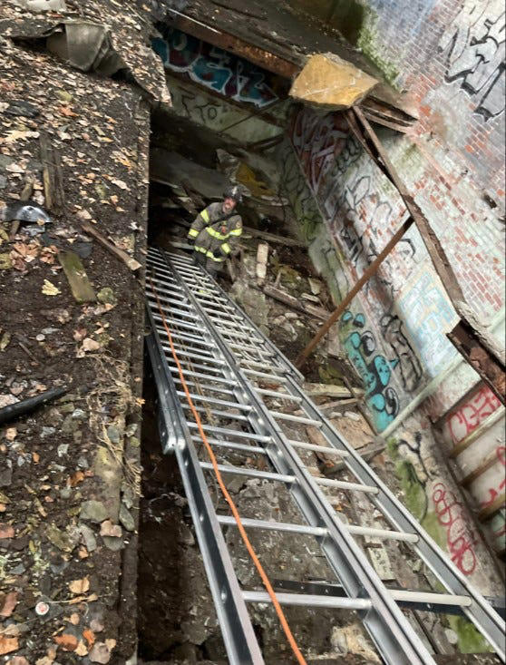 Providence firefighters rescue man trapped in vacant mill