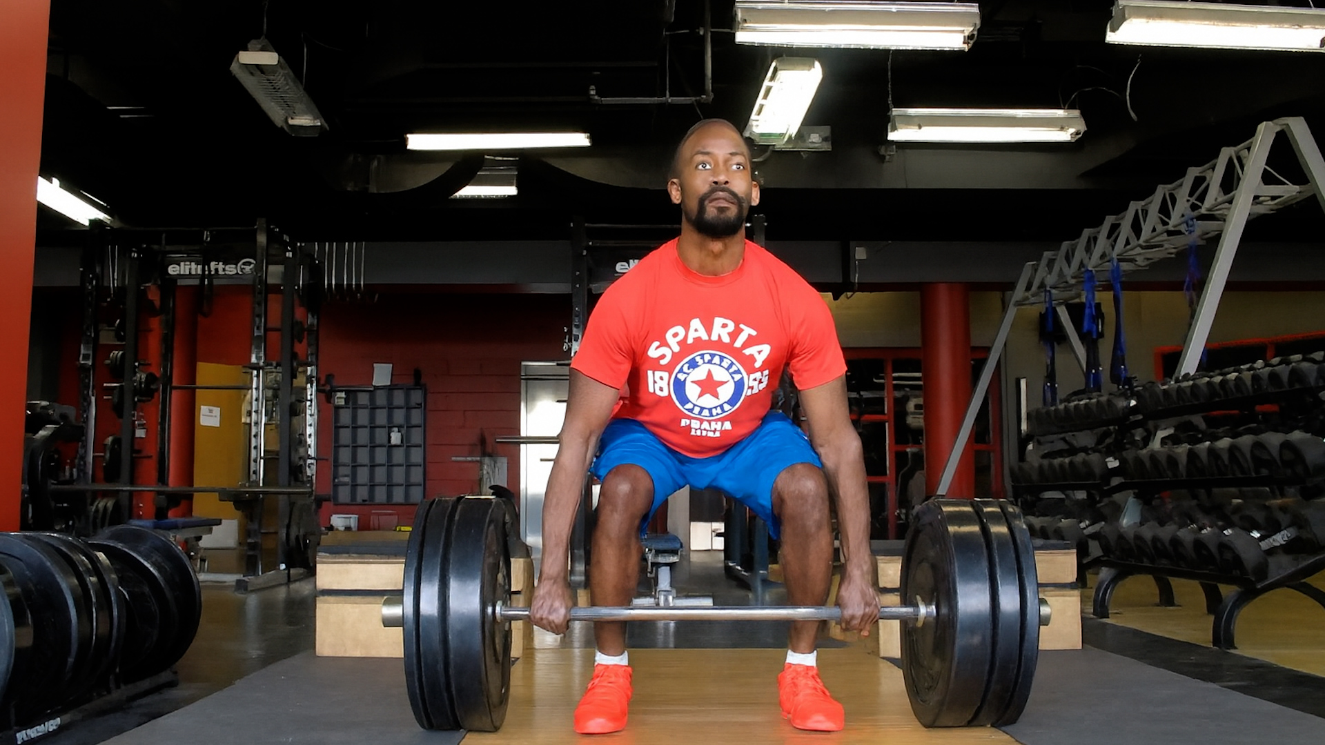 Football gym training for strength and power